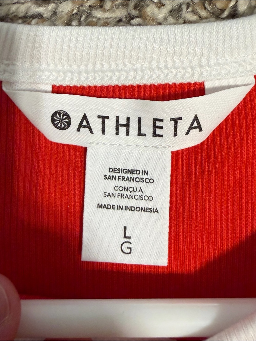 Athleta Ribbed Baby Tee - Picture 2 of 2